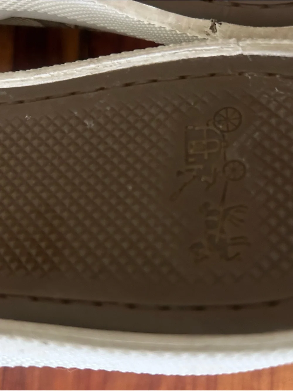 Womens Slip-On Sneakers in Tan Signature Pattern